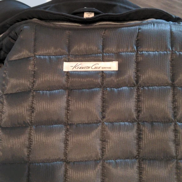 Kenneth Cole New York Black raincoat size small - Picture 10 of 14